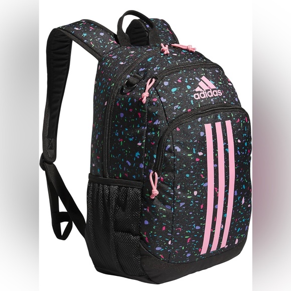 NWT adidas Creator 2 Backpack Speckle Black/Bliss Pink/Black One Size